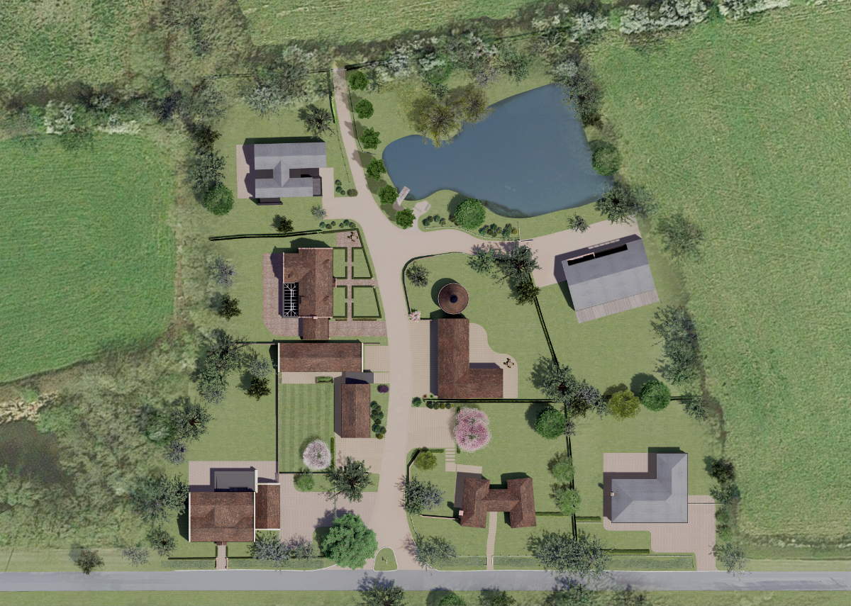 Landscape plan of rural development