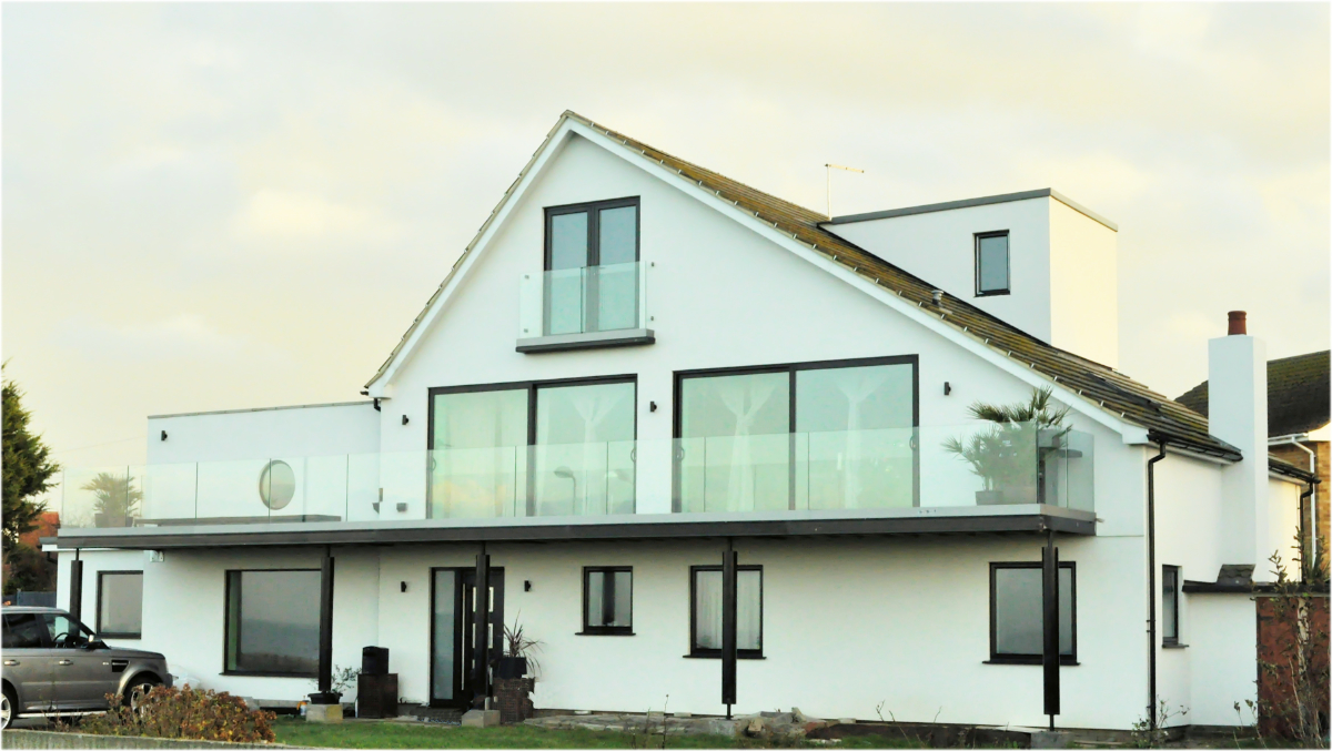 Kitchen with vaulted ceiling.   Design:  Nick Baldry